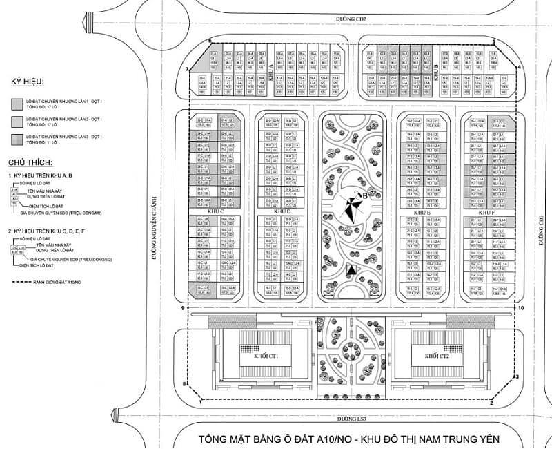 Biệt thự liền kề A10 Nam Trung Yên