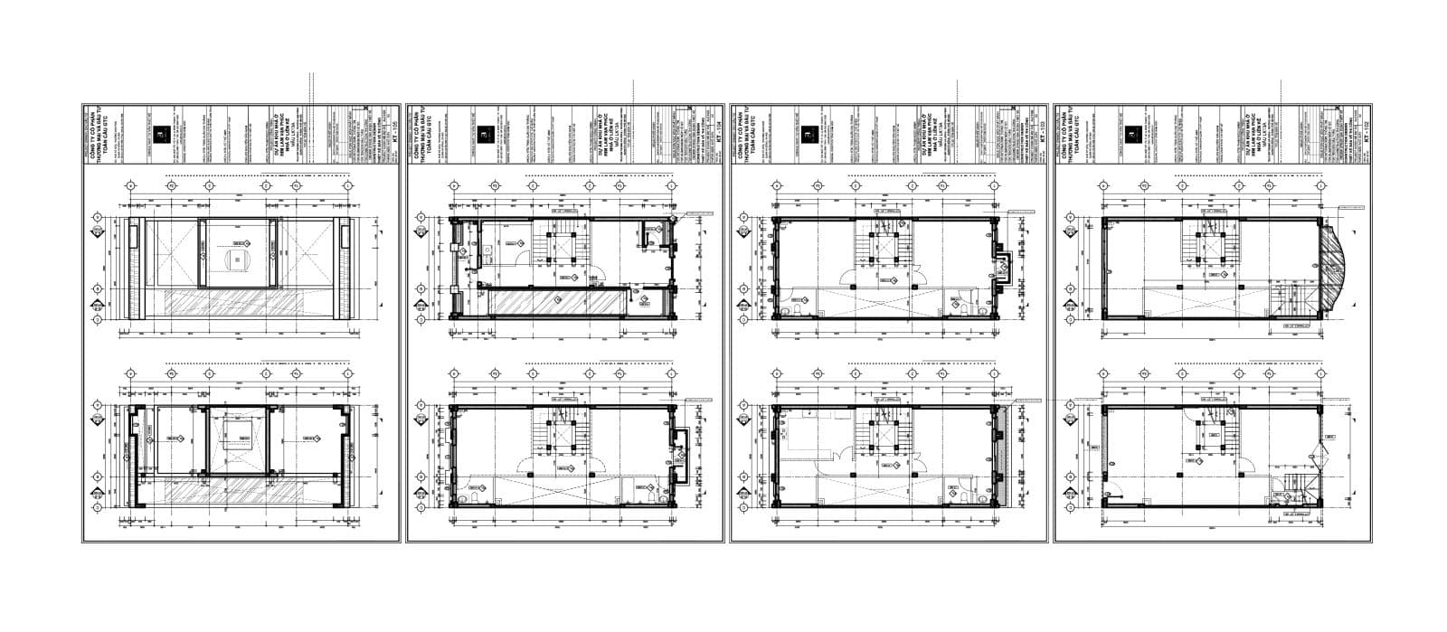 Mặt cắt bằng Shophouse Him Lam Hà Đông